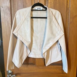 BB Dakota blush vegan leather jacket BARELY USED